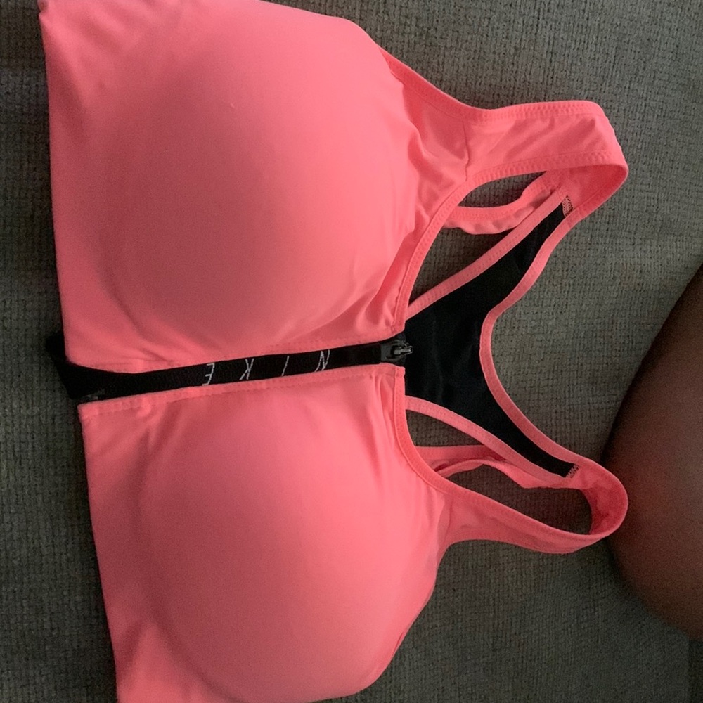 Nike zip up sports bra